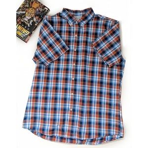 [IZOD] NWOT Plaid Button Down Shirt